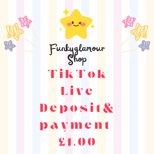 TikTok Live Deposit and Payment No refund - For checkout- Remaining balance required