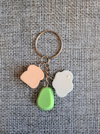 Keyring- Avocado Toast Egg