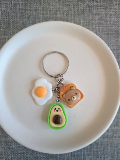 Keyring- Avocado Toast Egg