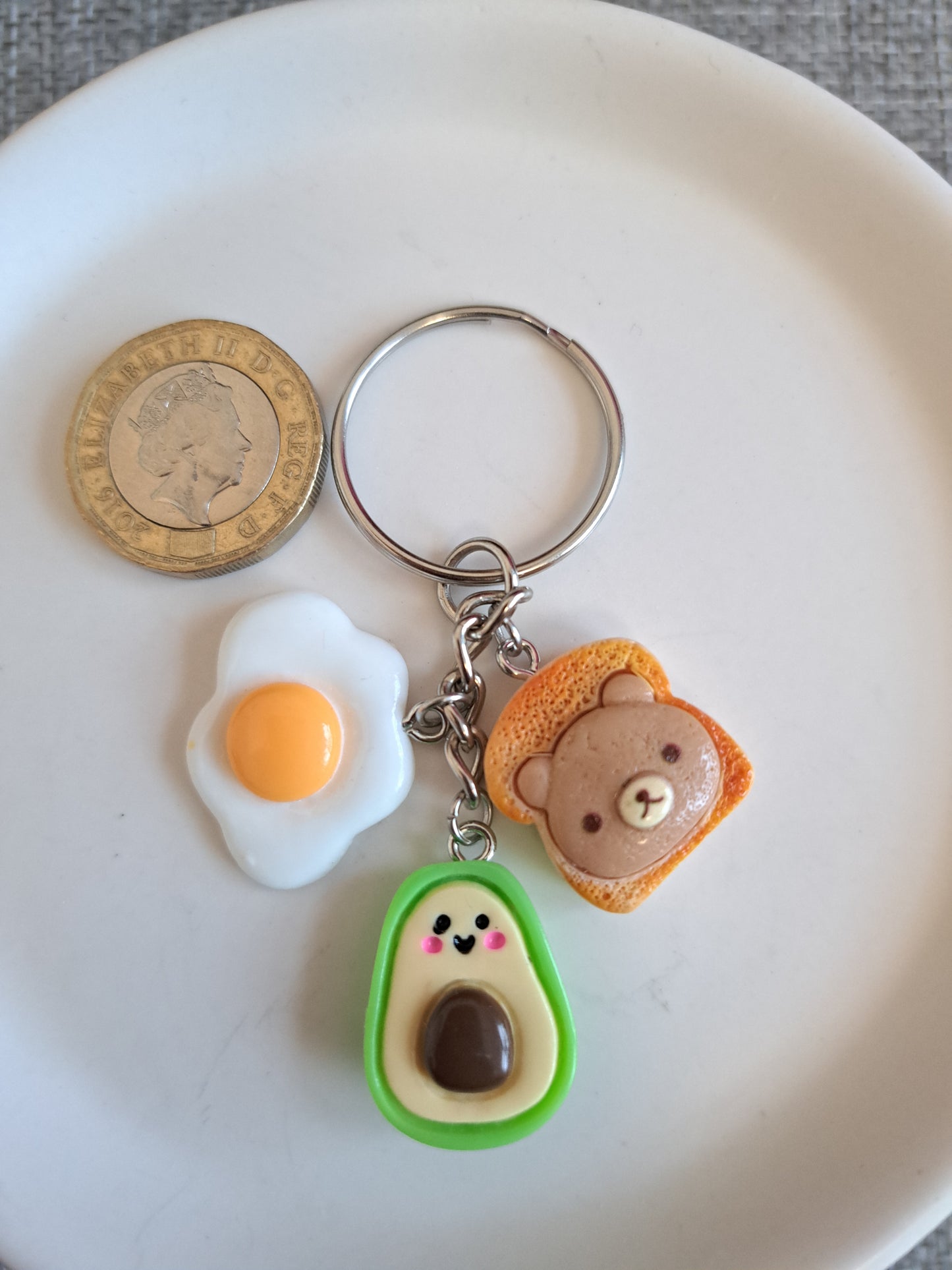 Keyring- Avocado Toast Egg