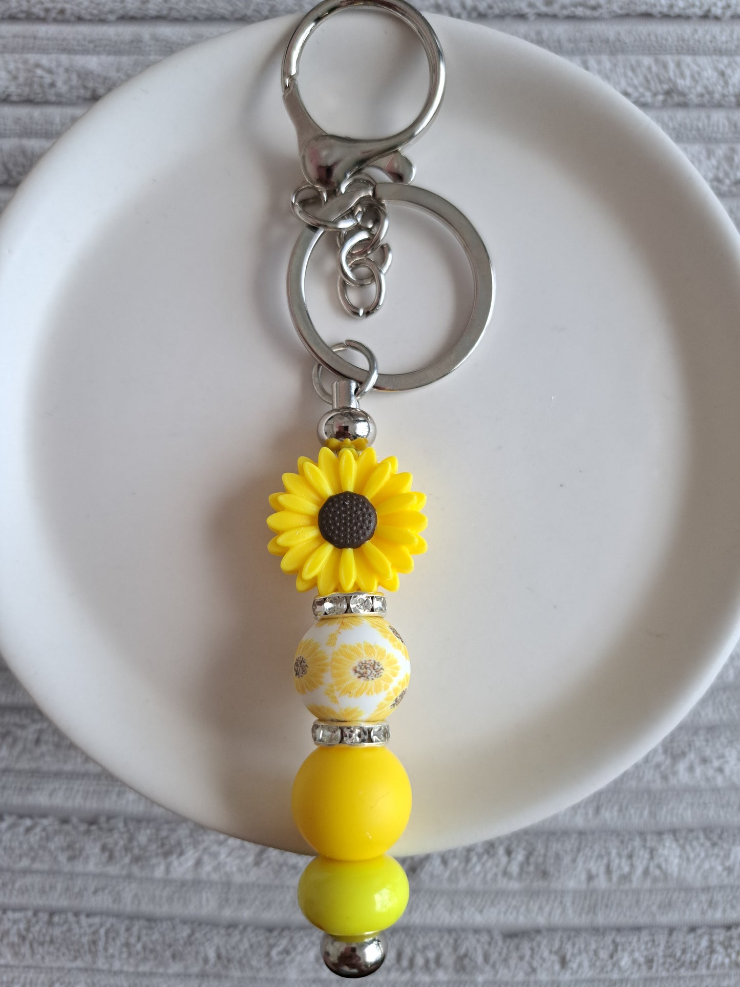 Spring Summer Keyrings - Bee, Sunflower, Butterfly