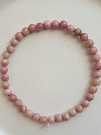 Elasticated Beaded Crystal Bracelets 4mm
