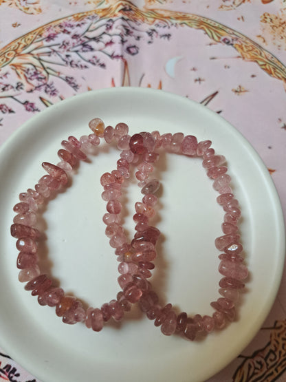 Mixed Chip Beads Elasticated Bracelets