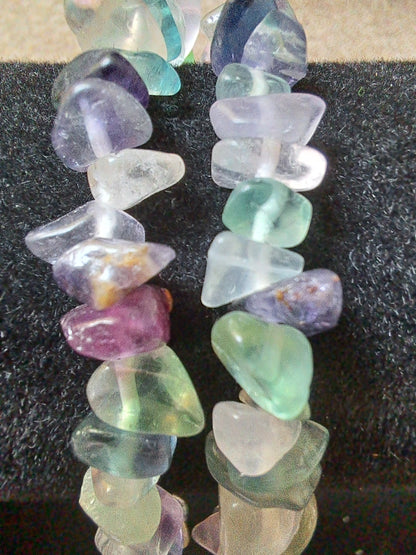 Mixed Chip Beads Elasticated Bracelets