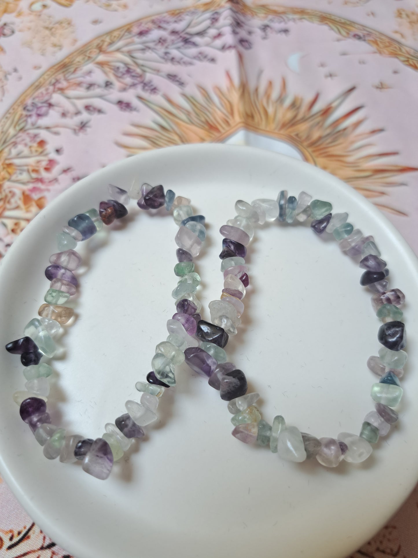 Mixed Chip Beads Elasticated Bracelets