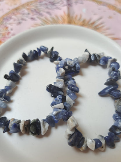 Mixed Chip Beads Elasticated Bracelets