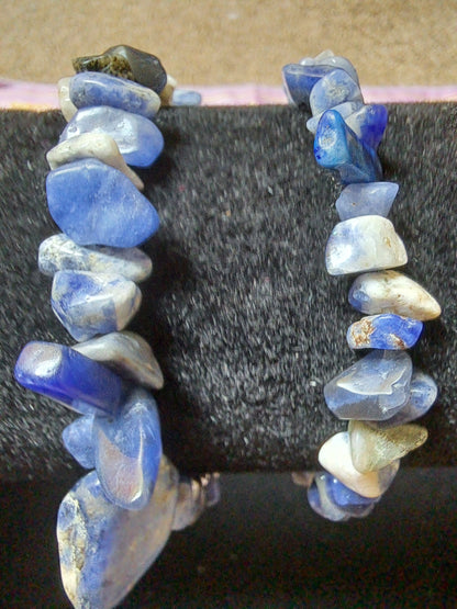 Mixed Chip Beads Elasticated Bracelets