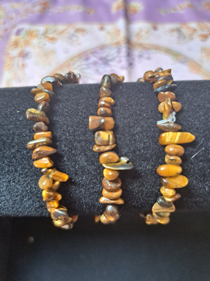 Mixed Chip Beads Elasticated Bracelets