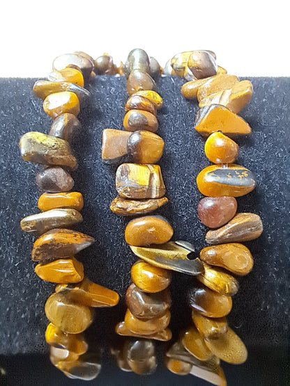 Mixed Chip Beads Elasticated Bracelets
