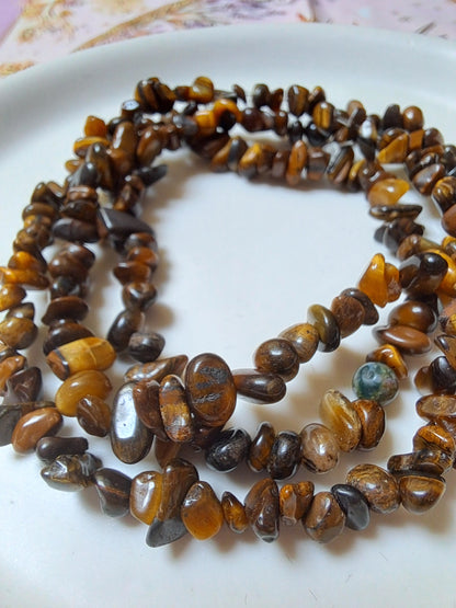 Mixed Chip Beads Elasticated Bracelets