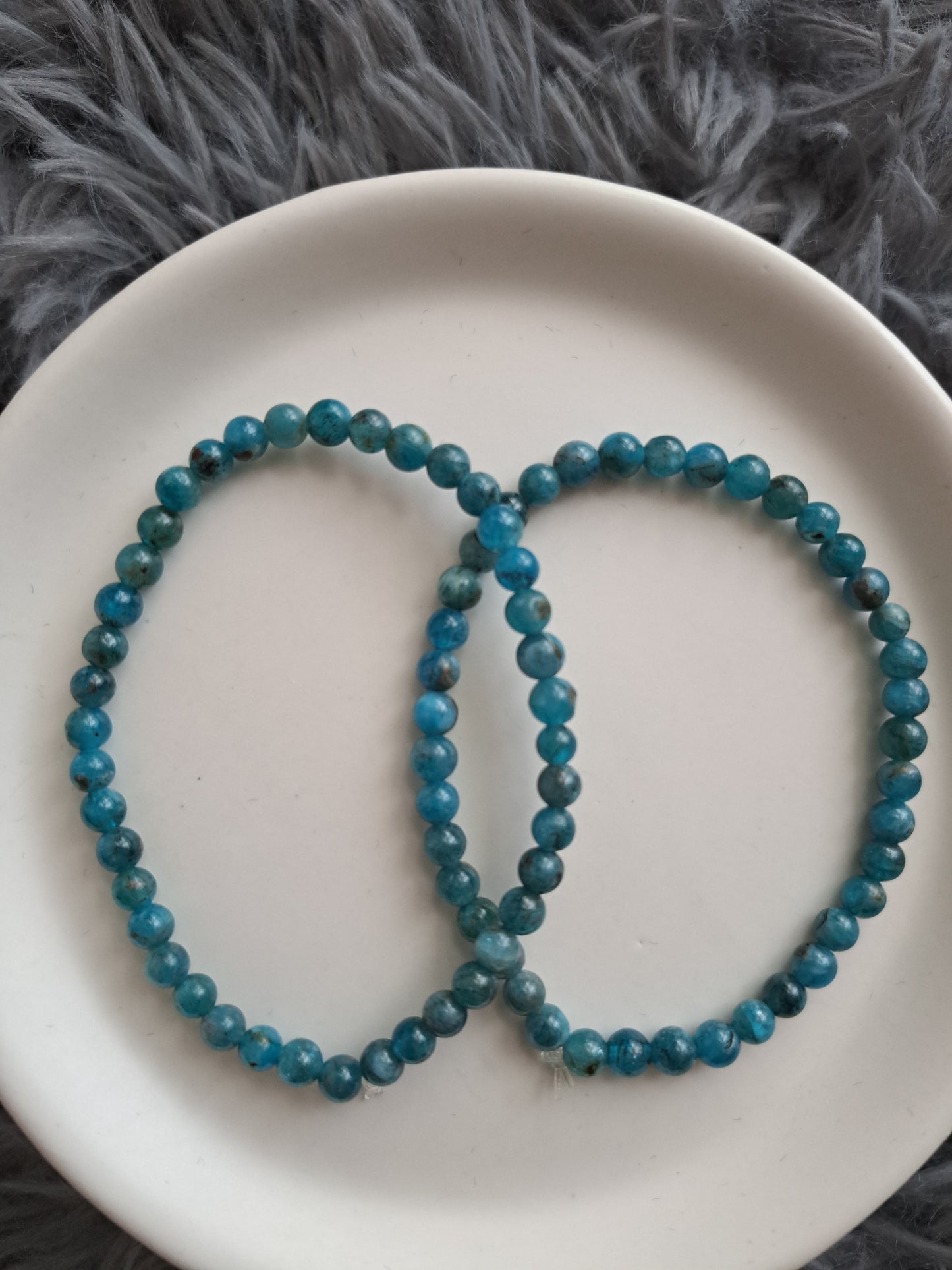 Elasticated Beaded Crystal Bracelets 4mm