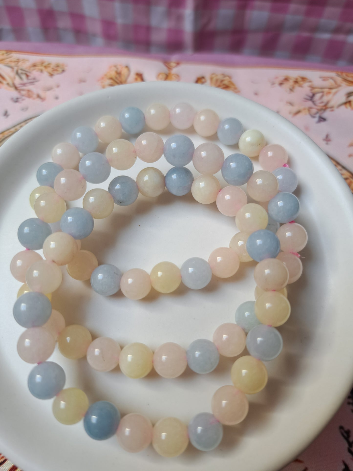 8mm Elastic Crystal Bracelets in different materials
