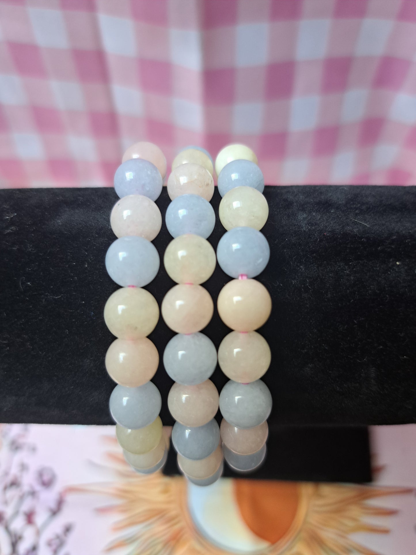 8mm Elastic Crystal Bracelets in different materials