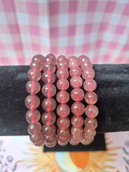 8mm Elastic Crystal Bracelets in different materials