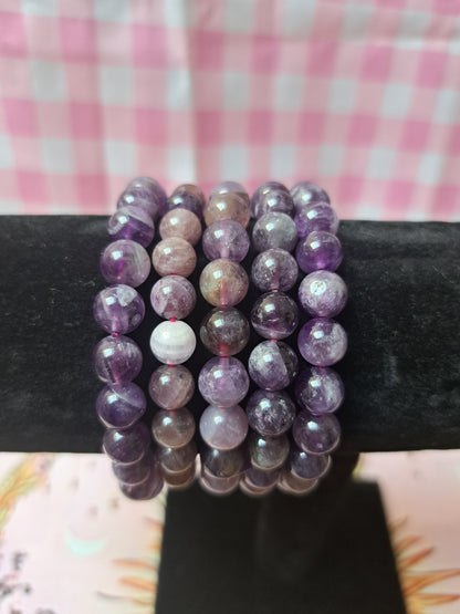 8mm Elastic Crystal Bracelets in different materials