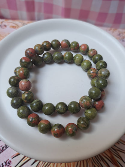 8mm Elastic Crystal Bracelets in different materials