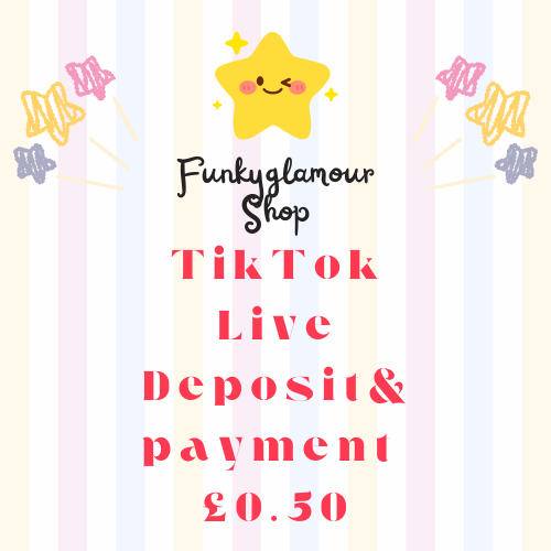 TikTok Live Deposit and Payment No refund - For checkout- Remaining balance required
