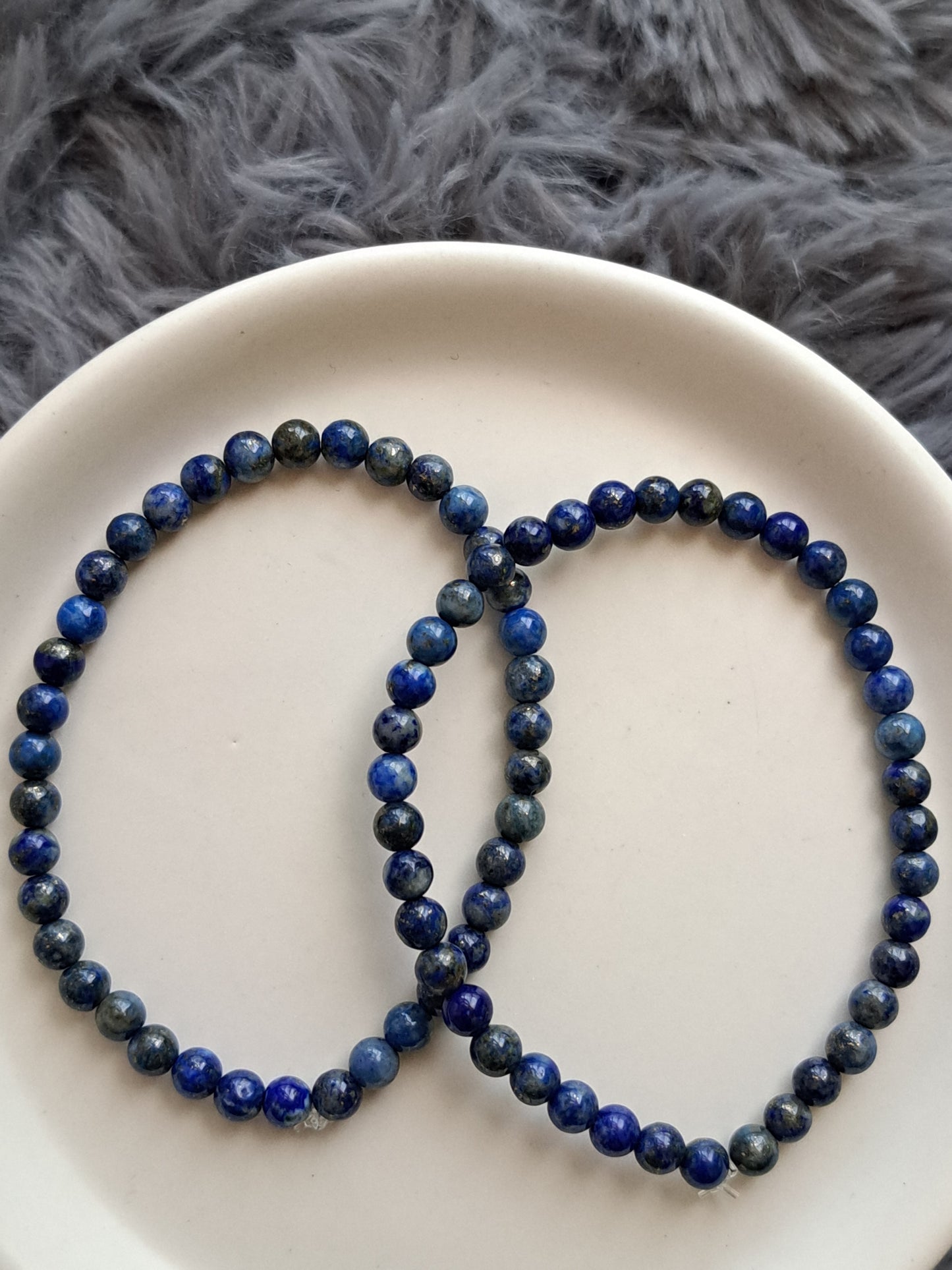 Elasticated Beaded Crystal Bracelets 4mm