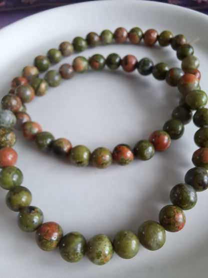 6mm Mixed variants Elastic round beaded bracelets
