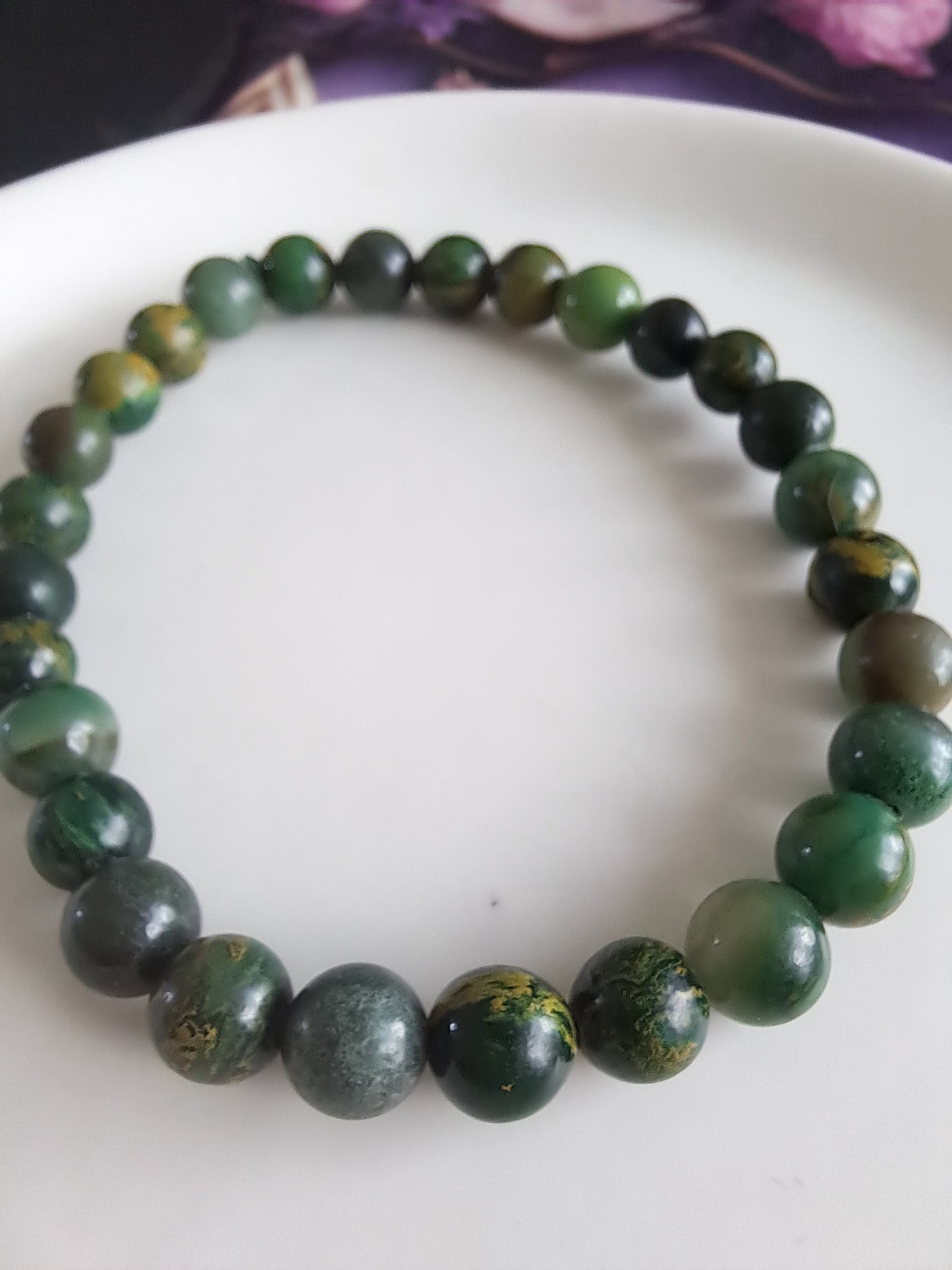 6mm Mixed variants Elastic round beaded bracelets