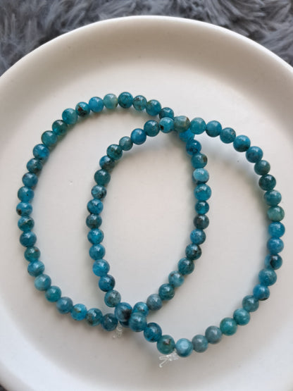 Elasticated Beaded Crystal Bracelets 4mm