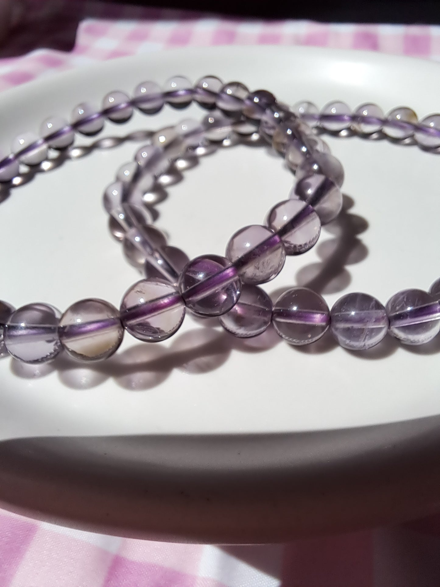 6mm Mixed variants Elastic round beaded bracelets