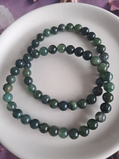 6mm Mixed variants Elastic round beaded bracelets