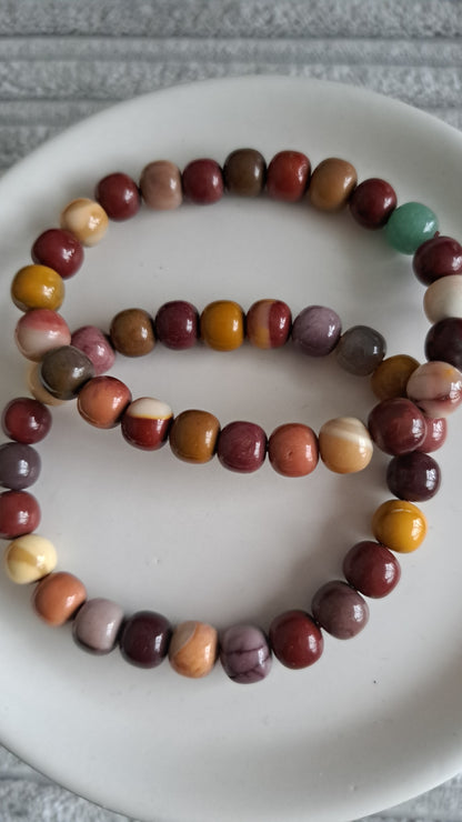 6mm Mixed variants Elastic round beaded bracelets